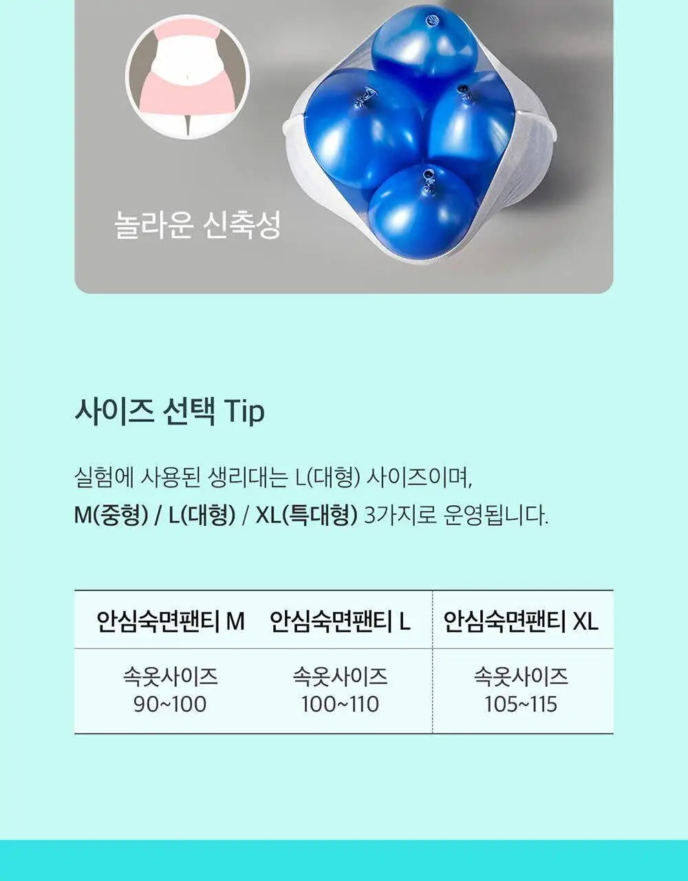 [증량 다번들 기획]쏘피 쿨링프레쉬 생리대 대용량 3팩 4종 택 1 (패드/안심숙면팬티) 상세페이지 20